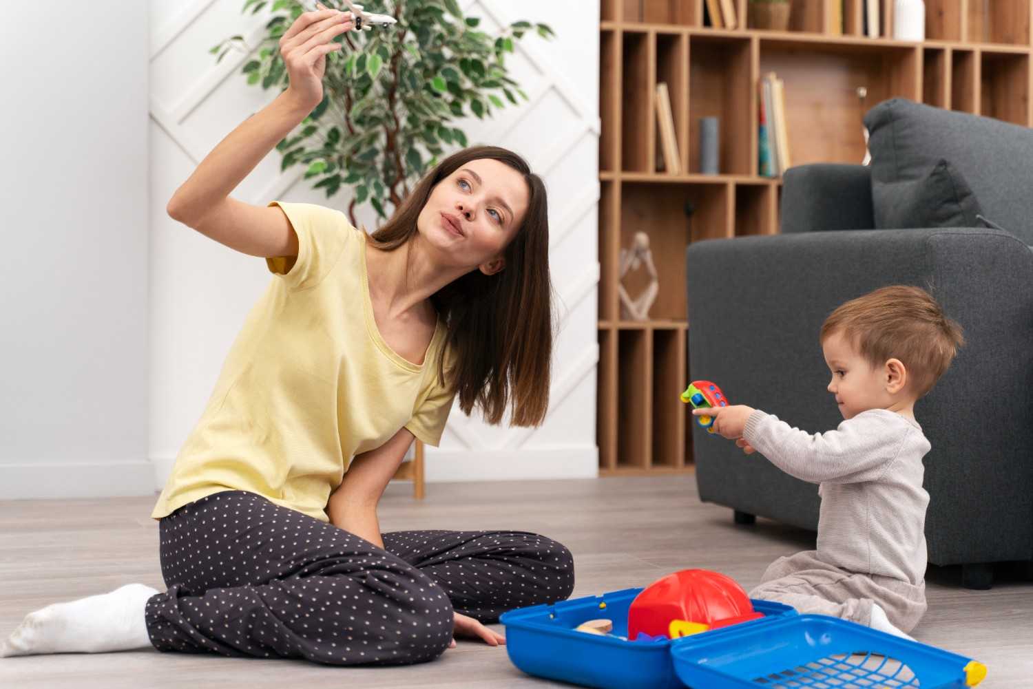 Family enjoying their pristine home with a premium house cleaning service in Beverly Hills